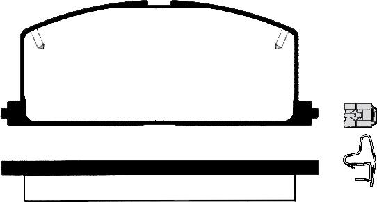 Herth+Buss Elparts J3602035 - Brake Pad Set, disc brake car-mod.net