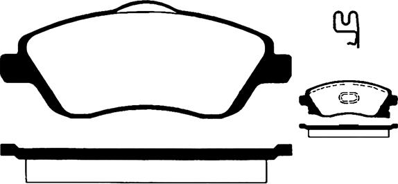 ACDelco AC0581004D - Brake Pad Set, disc brake car-mod.net