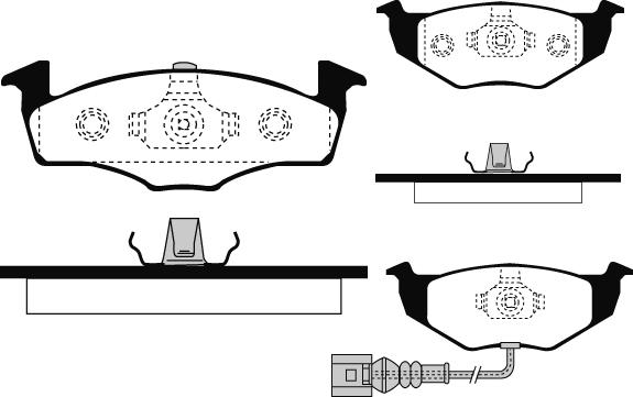 4U 22476VV - Brake Pad Set, disc brake car-mod.net