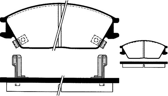 Technika 01263 - Brake Pad Set, disc brake car-mod.net