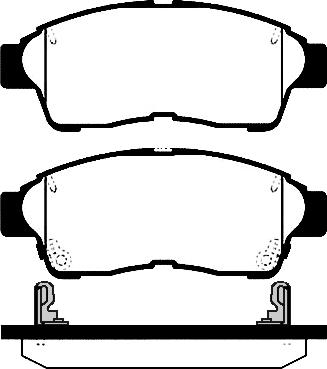 4U Autoparts 37692TY - Brake Pad Set, disc brake car-mod.net