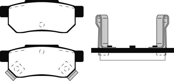 DACO Germany 329972 - Brake Pad Set, disc brake car-mod.net