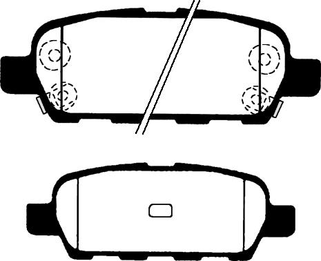 4U Autoparts 37624NS - Brake Pad Set, disc brake car-mod.net