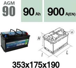 Technika AGM90 - Starter Battery car-mod.net