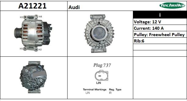 Technika A21221 - Alternator car-mod.net