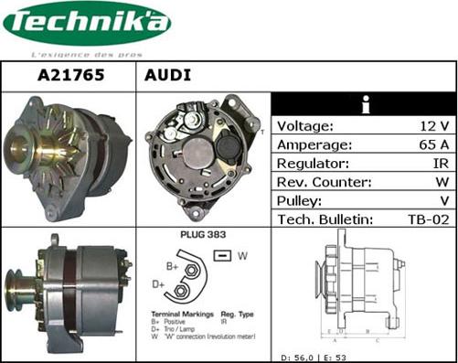 Technika A21765 - Alternator car-mod.net