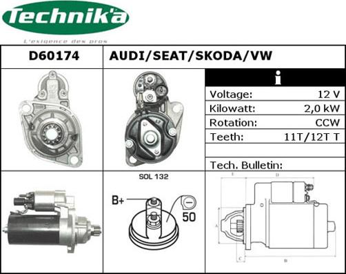 Technika D60174 - Starter car-mod.net