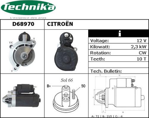 Technika D68970 - Starter car-mod.net