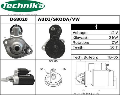 Technika D68020 - Starter car-mod.net