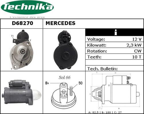 Technika D68270 - Starter car-mod.net