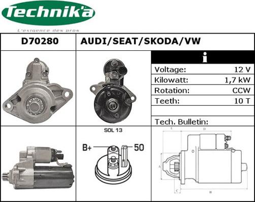 Technika D70280 - Starter car-mod.net