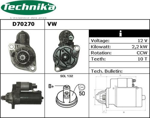 Technika D70270 - Starter car-mod.net