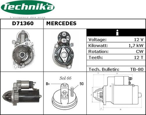 Technika D71360 - Starter car-mod.net