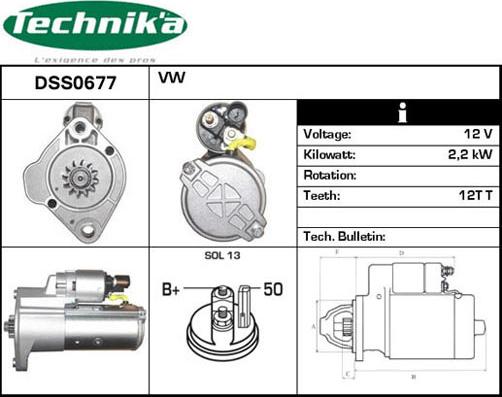 Technika DSS0677 - Starter car-mod.net