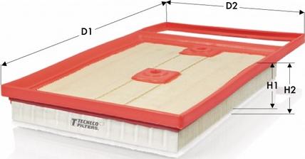 Tecneco Filters AR1487PMS - Engine Air Filter car-mod.net