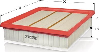 Tecneco Filters AR1657PMS - Engine Air Filter car-mod.net