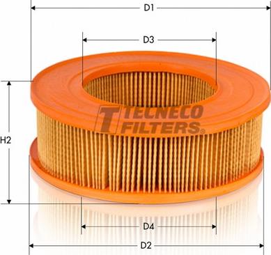 Tecneco Filters AR160 - Engine Air Filter car-mod.net
