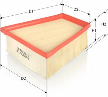 Tecneco Filters AR10651PM-S - Engine Air Filter car-mod.net