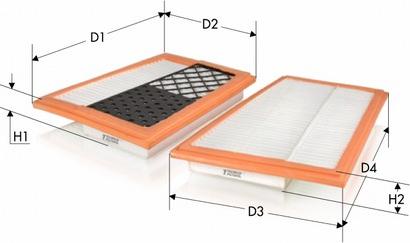Tecneco Filters AR10662PMX2 - Engine Air Filter car-mod.net