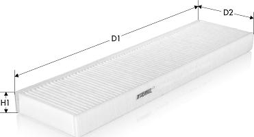 Tecneco Filters CK1263 - Filter, interior air car-mod.net