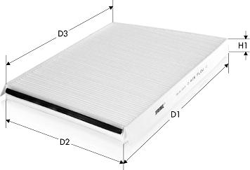 Tecneco Filters CK1262 - Filter, interior air car-mod.net