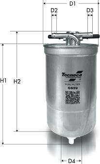 Tecneco Filters GS59 - Fuel filter car-mod.net