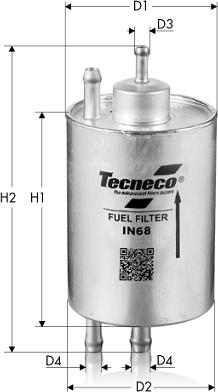 Tecneco Filters IN68 - Fuel filter car-mod.net