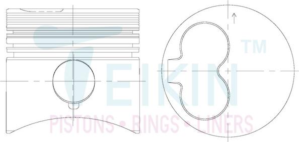 Teikin 48101A.050 - Piston car-mod.net