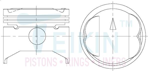 Teikin 43616.050 - Piston car-mod.net