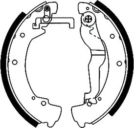 Textar 91044600 - Drum Brake Shoe Set car-mod.net