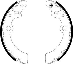 Textar 91058500 - Drum Brake Shoe Set car-mod.net