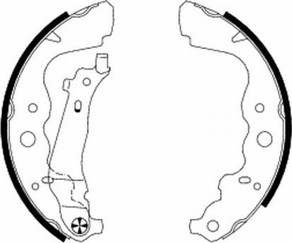 Textar 91069300 - Drum Brake Shoe Set car-mod.net