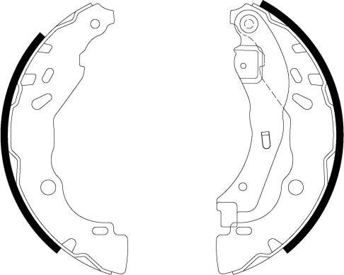 Textar 91060200 - Drum Brake Shoe Set car-mod.net