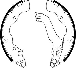 Textar 91061700 - Drum Brake Shoe Set car-mod.net