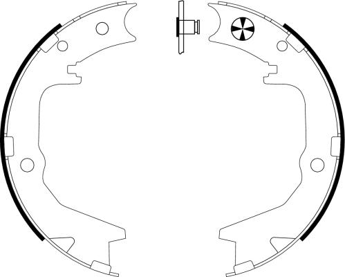 Textar 91063000 - Brake Shoe Set, parking brake car-mod.net