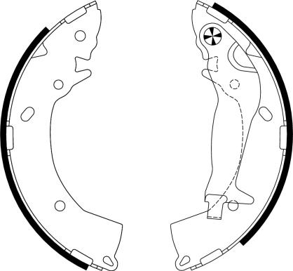Textar 91063300 - Drum Brake Shoe Set car-mod.net
