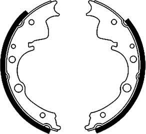 Textar 91016100 - Drum Brake Shoe Set car-mod.net
