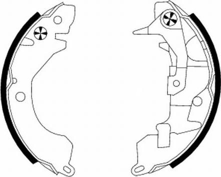 Textar 91036800 - Drum Brake Shoe Set car-mod.net