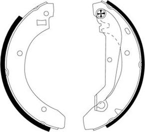 Textar 91030900 - Drum Brake Shoe Set car-mod.net