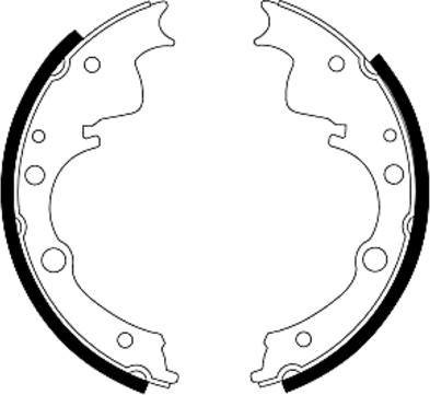 Textar 91033600 - Drum Brake Shoe Set car-mod.net