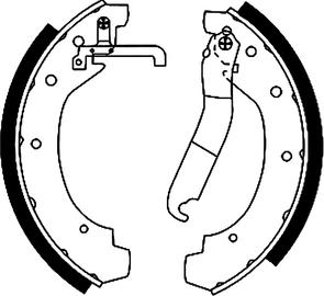 Textar 91028900 - Drum Brake Shoe Set car-mod.net