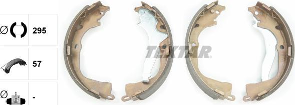 Textar 91078700 - Drum Brake Shoe Set car-mod.net