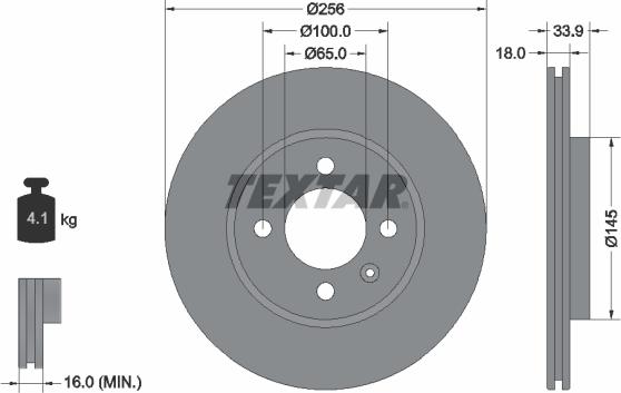Textar 92330200 - Brake Disc car-mod.net