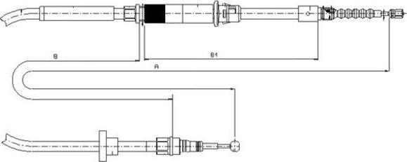 Textar 44044600 - Cable, parking brake car-mod.net