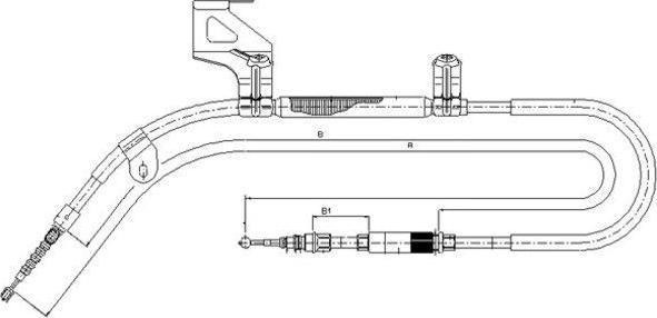 Textar 44005400 - Cable, parking brake car-mod.net