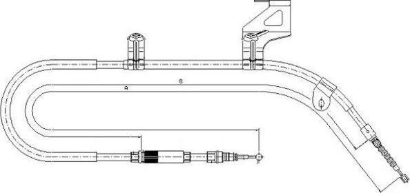 Textar 44005500 - Cable, parking brake car-mod.net
