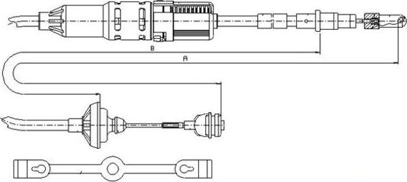 Textar 58002300 - Clutch Cable car-mod.net