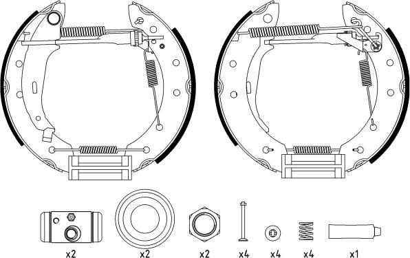 Textar 84048006 - Drum Brake Shoe Set car-mod.net