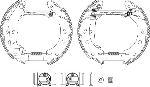 Textar 84066600 - Drum Brake Shoe Set car-mod.net