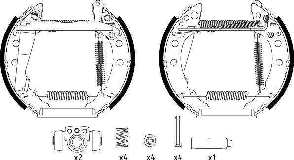 Textar 84018200 - Drum Brake Shoe Set car-mod.net